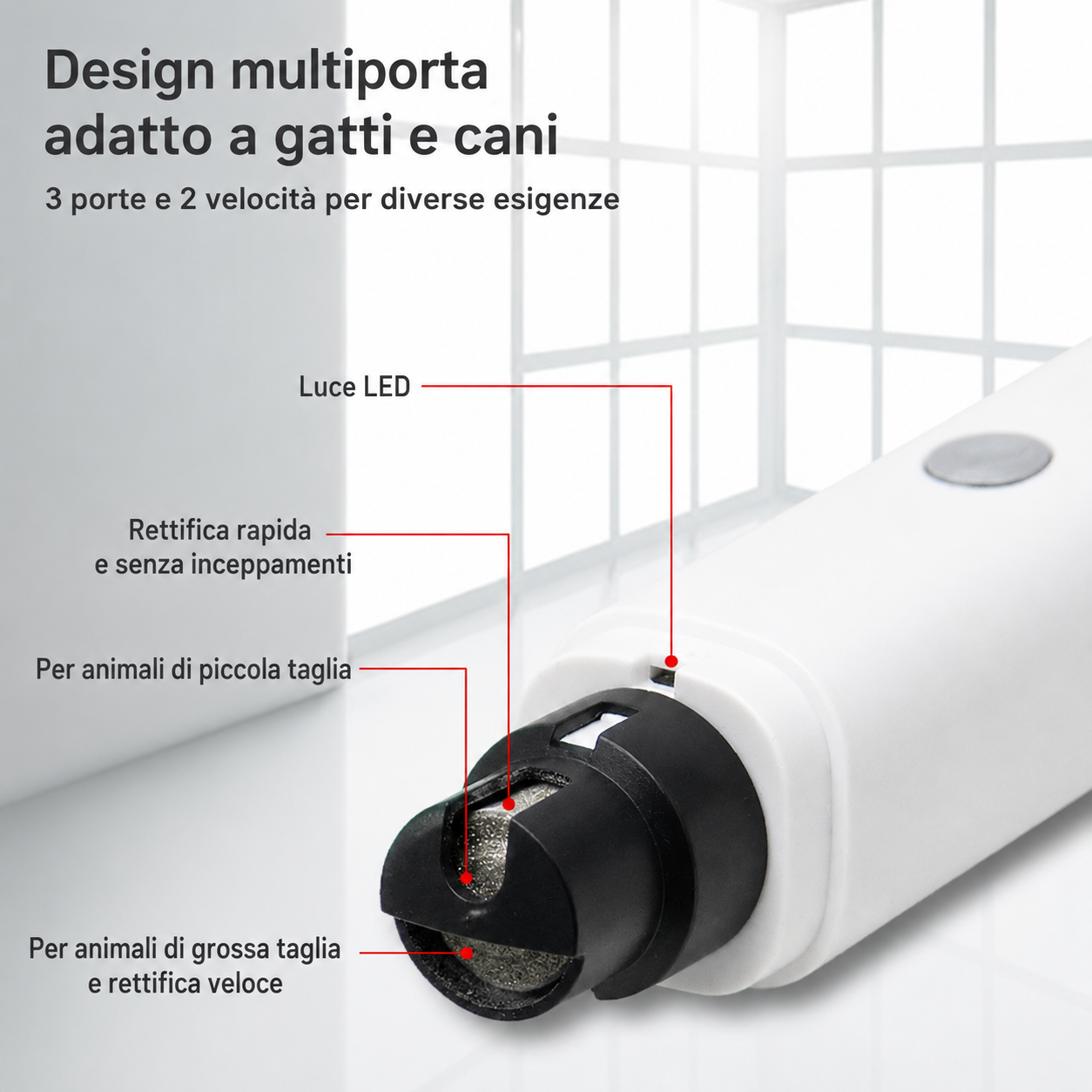 Limatore Unghie Pet Professionale USB